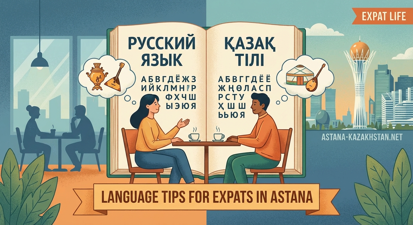 Should You Learn Russian or Kazakh? Language Tips for Expats in Astana - Illustration 1