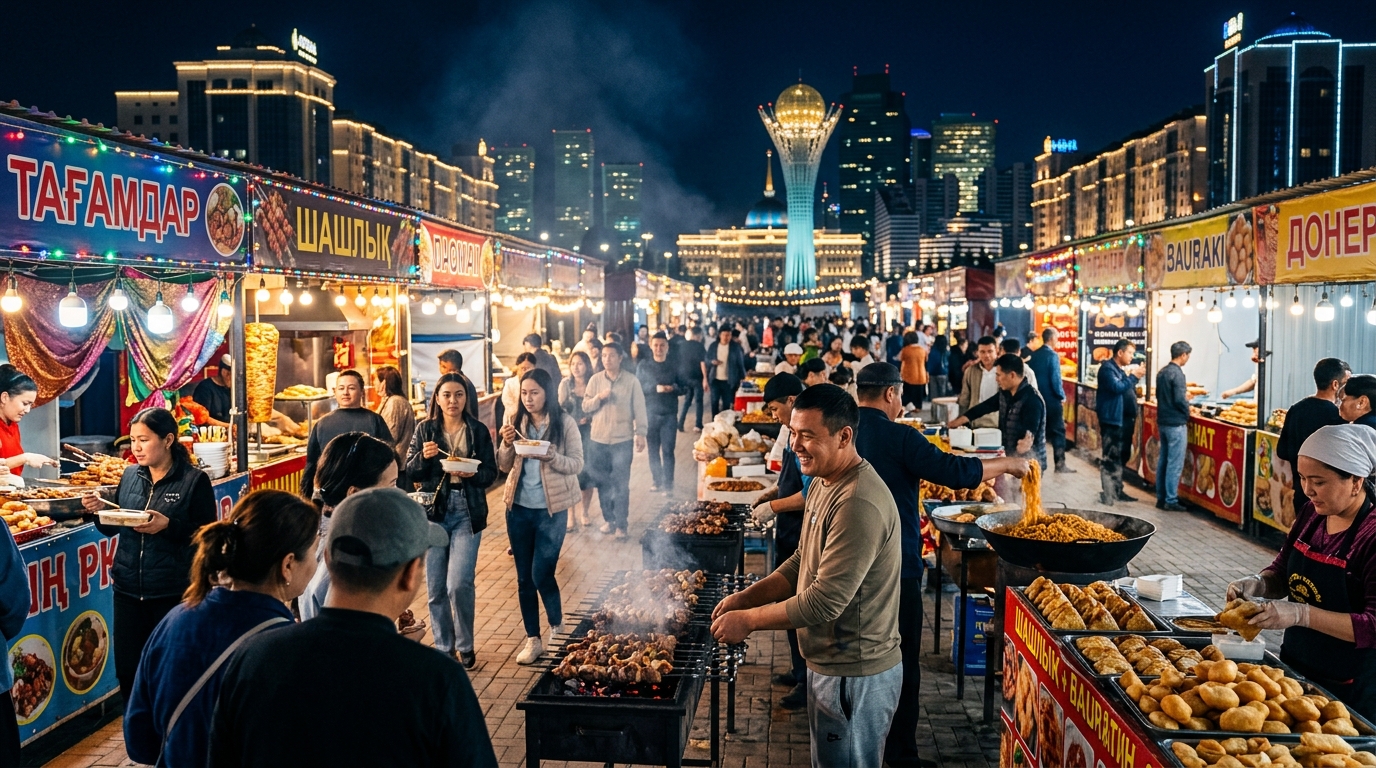Astana Night Market Food Tour: What to Eat and Where to Go