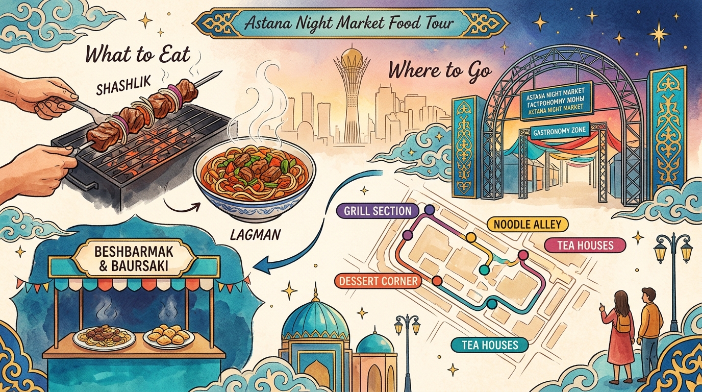 Astana Night Market Food Tour: What to Eat and Where to Go — 2