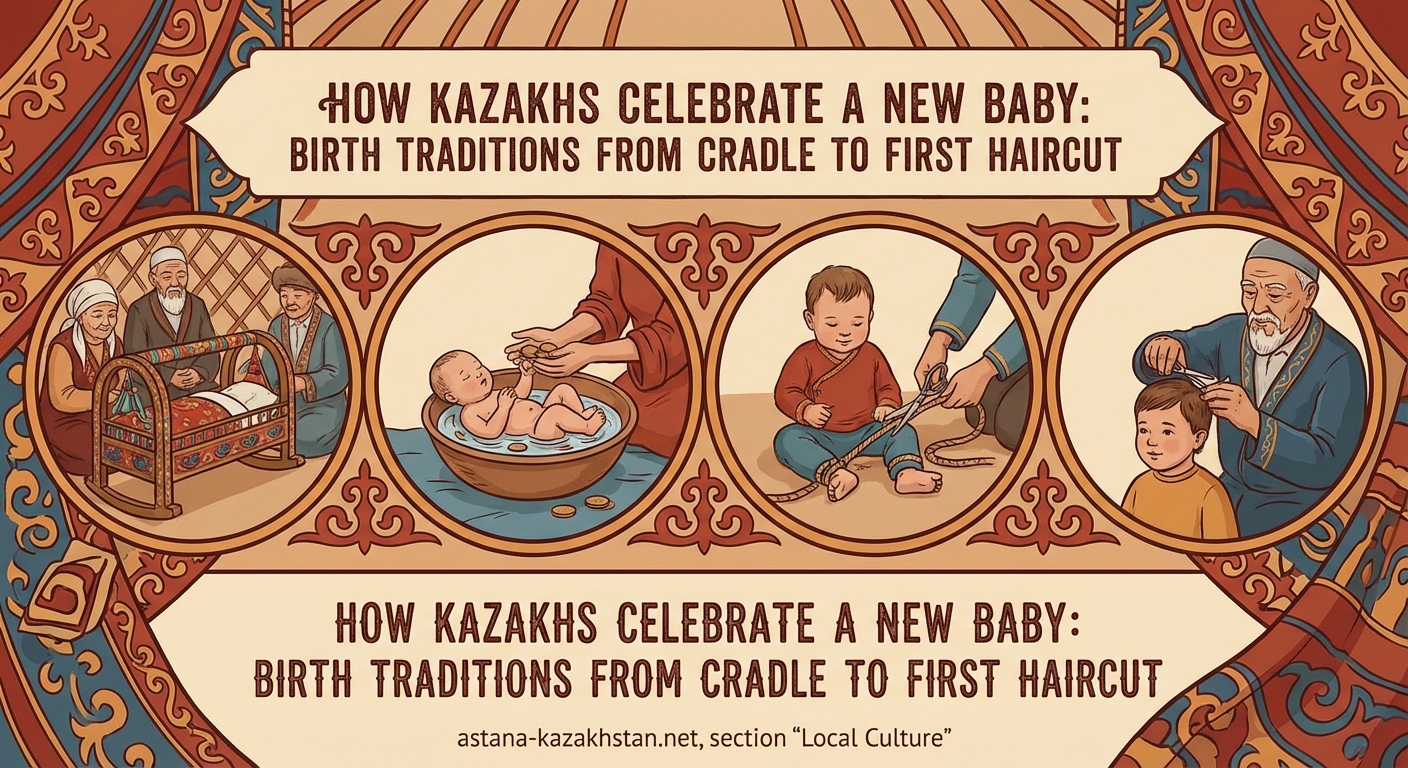 How Kazakhs Celebrate a New Baby: Birth Traditions from Cradle to First Haircut — 1