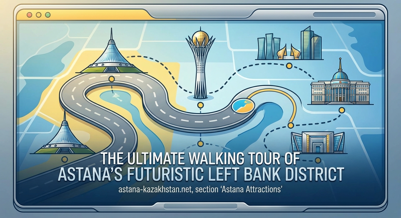 The Ultimate Walking Tour of Astana's Futuristic Left Bank District — 1