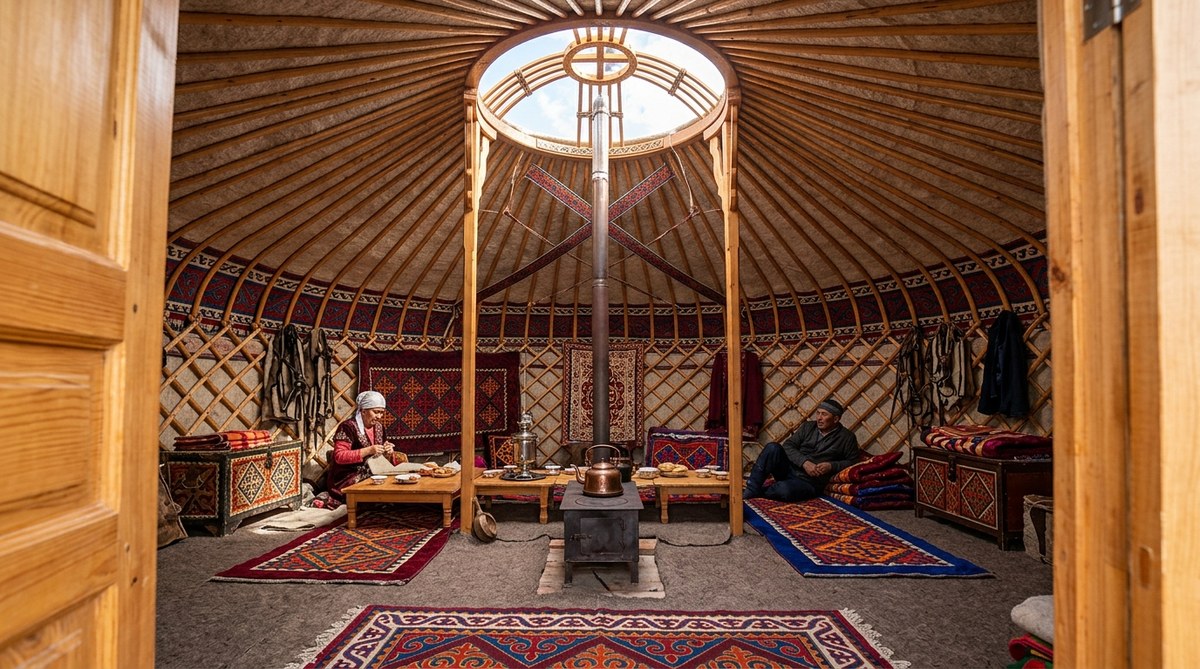 Inside a Yurt: The Ingenious Design Behind Kazakhstan's Nomadic Home